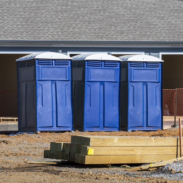 can i customize the exterior of the porta potties with my event logo or branding in Kent IA